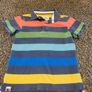 Mini Boden Striped Polo Shirt - Multi Color